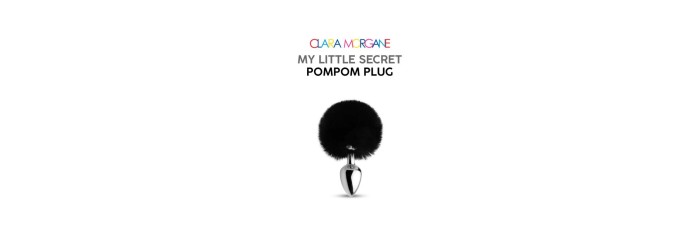 My little secret pompom plug - noir