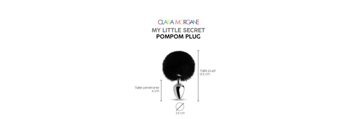 My little secret pompom plug - noir