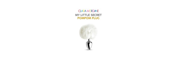 My little secret pompom plug - blanc