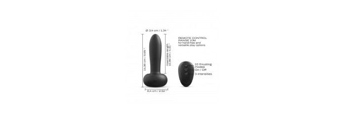 Vibromasseur Deep Thrust - Noir 