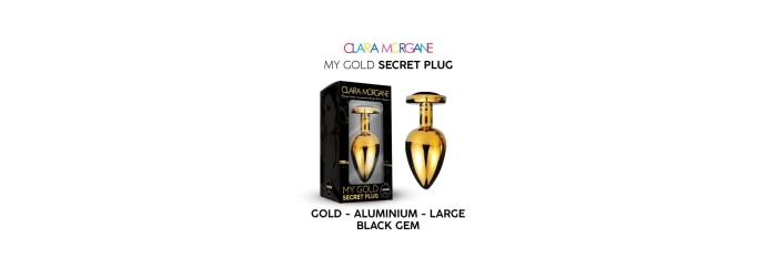 My Gold Secret Plug - Noir