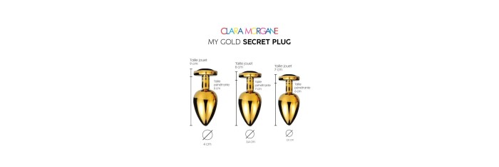 My Gold Secret Plug - Noir