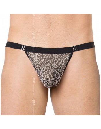 String Gris Motif Leopard - TU S/L