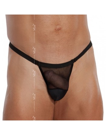 String Noir Transparent pour Homme - TU S/L