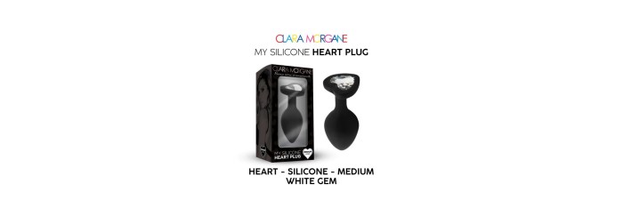 My Silicone Heart Plug - Noir