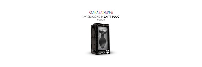 My Silicone Heart Plug - Noir