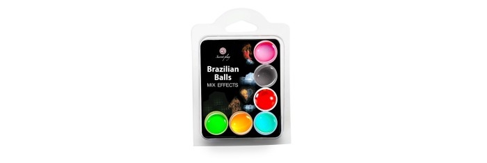 6 Brazilian Balls Differents effets 3701