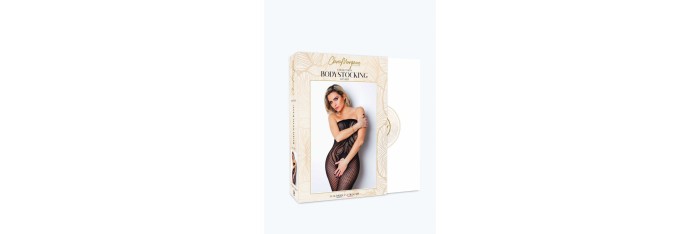 Le numéro 20 bodystocking Clara Morgane - Noir