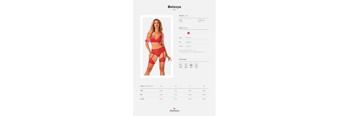 Belovya Soutien-gorge - Rouge