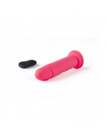 VIBROMASSEUR RÉALISTE R15 FLESH 16.5CM AVEC TÉLÉCOMMANDE rose