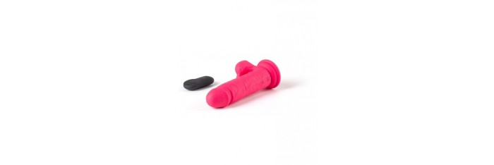 VIBROMASSEUR RÉALISTE R12 14.4CM AVEC TÉLÉCOMMANDE ROSE