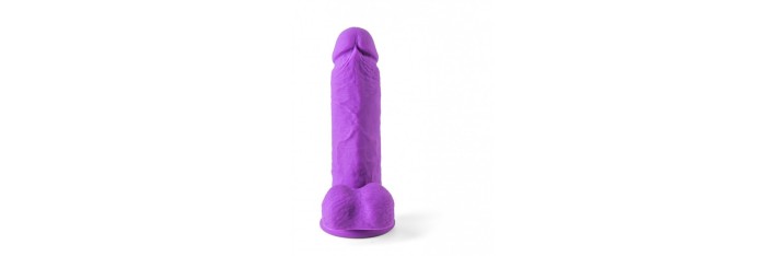 VIBROMASSEUR RÉALISTE R12 14.4CM AVEC TÉLÉCOMMANDE VIOLET