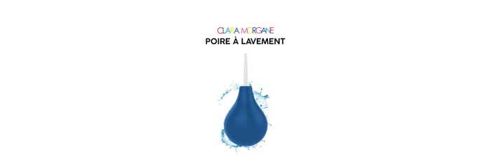 Poire à lavement Clara Morgane - Bleue