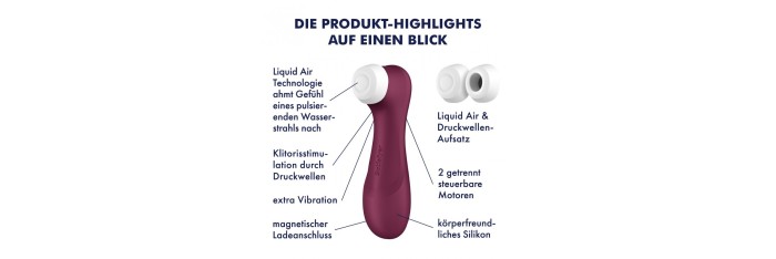 Pro 2 Génération 3 Air pluse - Bordeaux Satisfyer