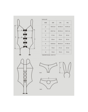 Costume Lapin 4 pcs rose