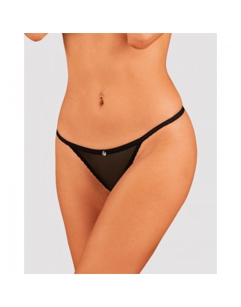 Celia string ouvert noir