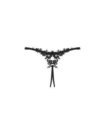 Celia string ouvert noir