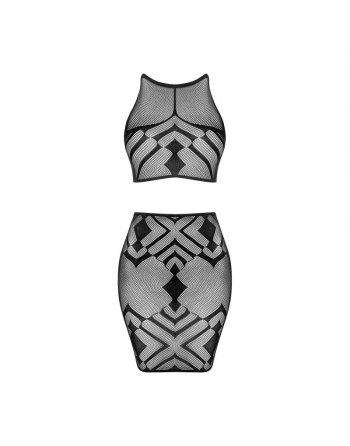 K101 top et jupe - Noire