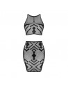 K101 top et jupe - Noire