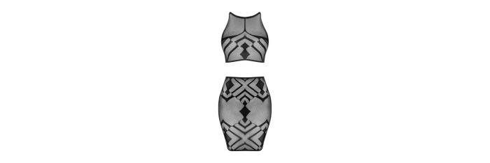 K101 top et jupe - Noire
