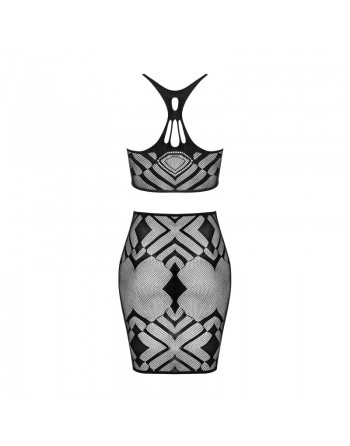 K101 top et jupe - Noire