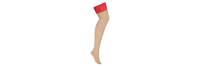 Loventy stockings - Rouge