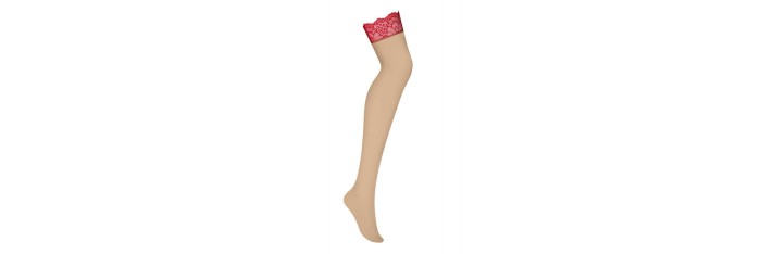 Loventy stockings - Rouge