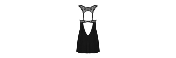 Donna Dream babydoll et String - Noire