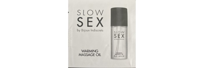 Huile de massage chauffante dosette - Slow Sex - 1 ml