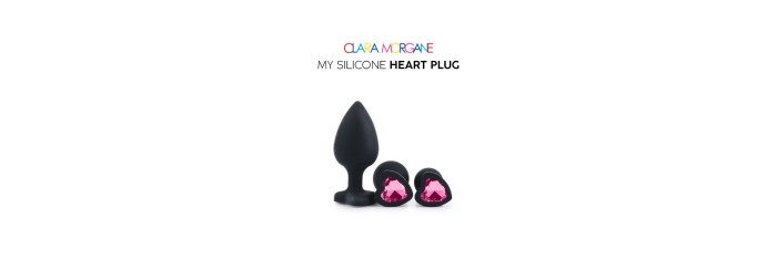 My Silicone Heart Plug - Gem rose