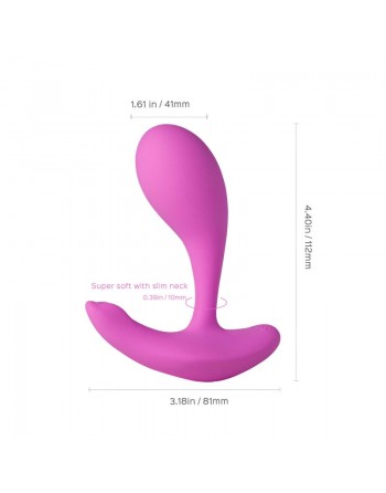 Loli - vibromasseur avec application pour le point G et le clitoris