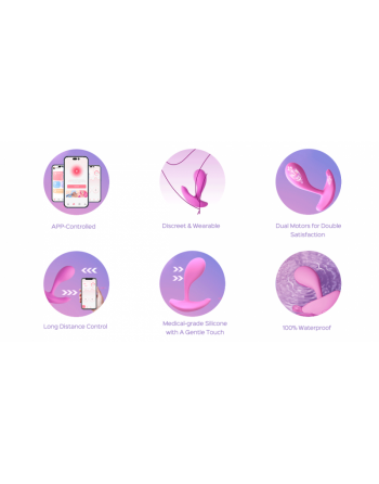 Loli - vibromasseur avec application pour le point G et le clitoris