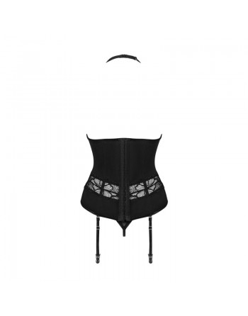 Serafia guêpière et string - Noir