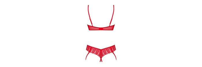 Ingridia ensemble 2 pièces ouvert - Rouge