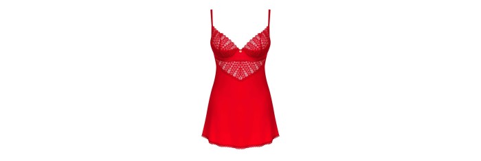 Ingridia nuisette et string - Rouge