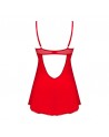 Ingridia nuisette et string - Rouge