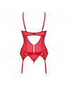 Ingridia corset et string - Rouge