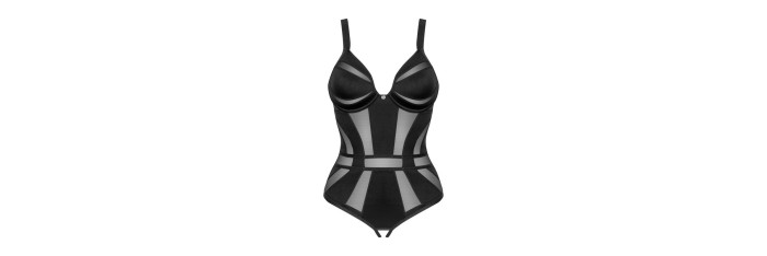 Chic Amoria body ouvert - Noir