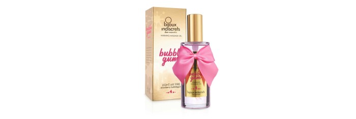 Light my fire - Bubblegum huile de massage chauffante