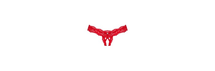 Amor Cherris string ouvert - Rouge