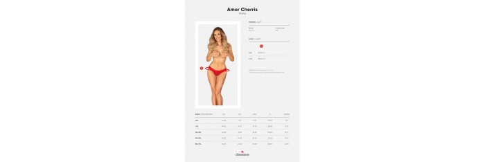 Amor Cherris string - Rouge