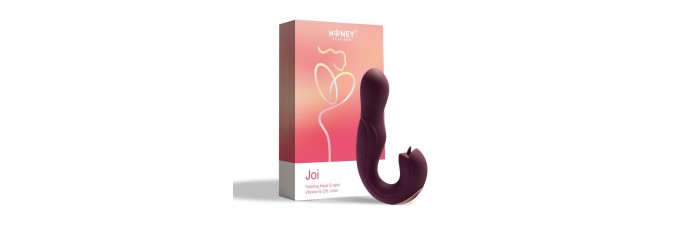 Joi - Vibromasseur tête rotative et stimulateur clitoridien - violet