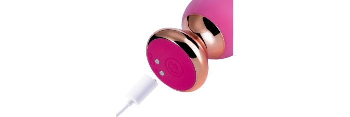 Pink holic - Plug anal vibrant télécommandé incurvé - Rose