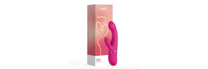 Elda - Vibromasseur G Spot et stimulateur de clitoris - Rose