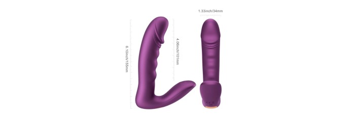 RORA 2 Capteur de pression G-Spot rotatif et stimulateur clitoridien