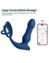 Cyrus - Vibromasseur de prostate va et vient contrôlé par application - Bleu