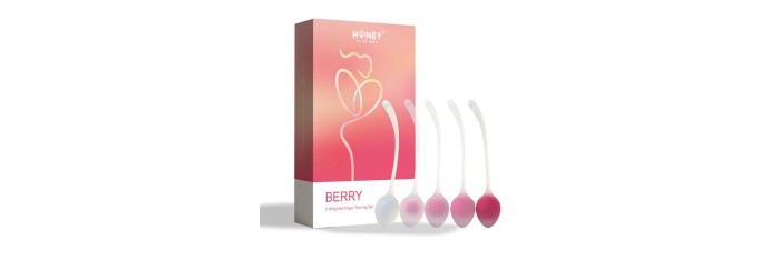 Berry - Set de 5 Boules de geisha - Rose