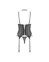 Donarella corset et string - Noir NP