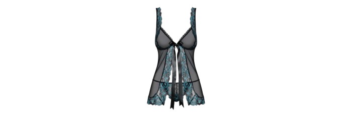 Amanta Babydoll - Noir et Turquoise
