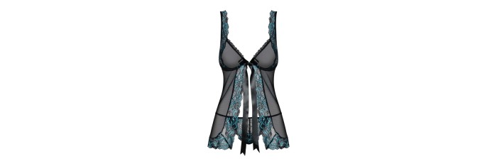 Amanta Babydoll - Noir et Turquoise